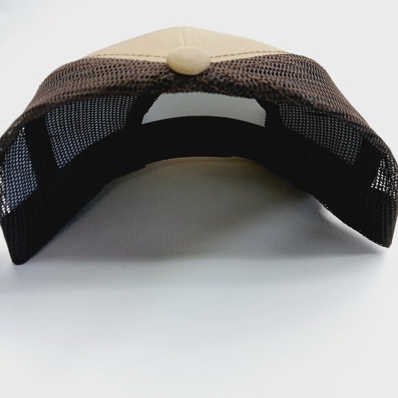 The Lone Star State Texas Patch Brown And Tan Mesh Snap Back Hat - Picture 4 of 4